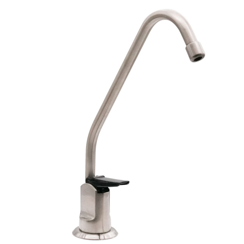 Westbrass Kitchen Faucet with Soap Dispenser, Satin Nickel