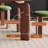 Doogal Solid Wood Base Dining Table-753760291