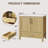 36" Freestanding Bathroom Vanity with Sink, Natural Wood Cabinet with Soft-Close Doors and Storage Drawer for Modern Bathrooms-128910485