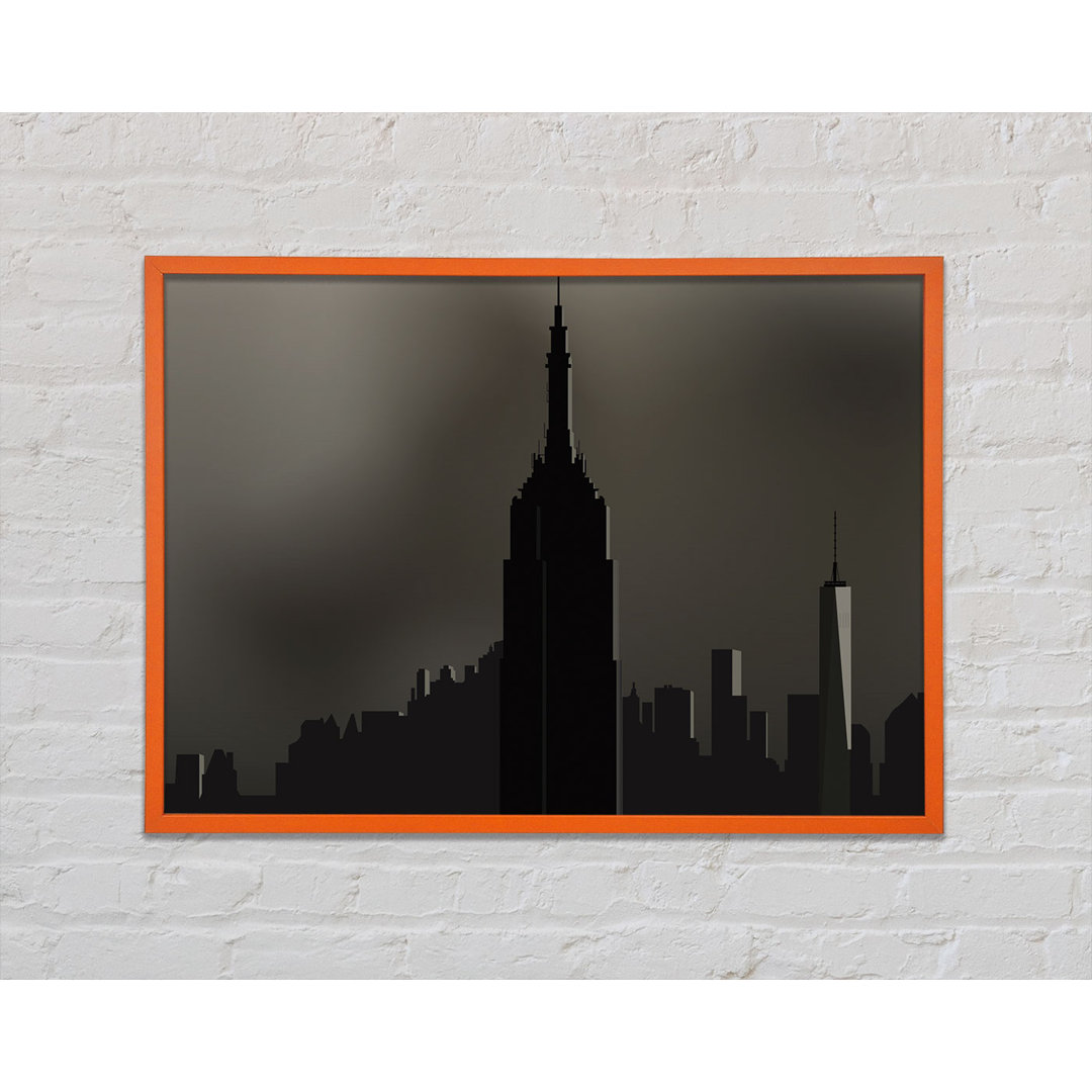 Kunstdruck Empire State Building Illustration