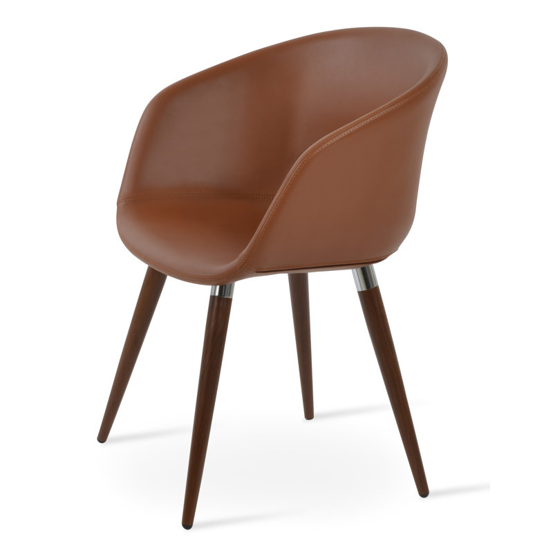 Fauteuil Tribeca Ana, Noyers, Rouge