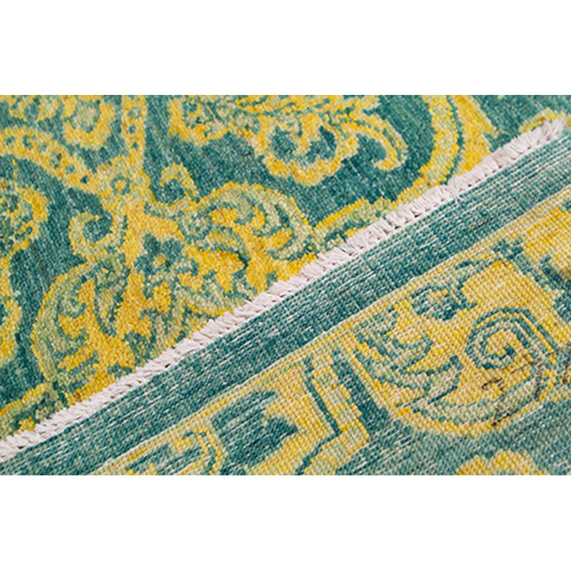 Wool Damask Area Rug
