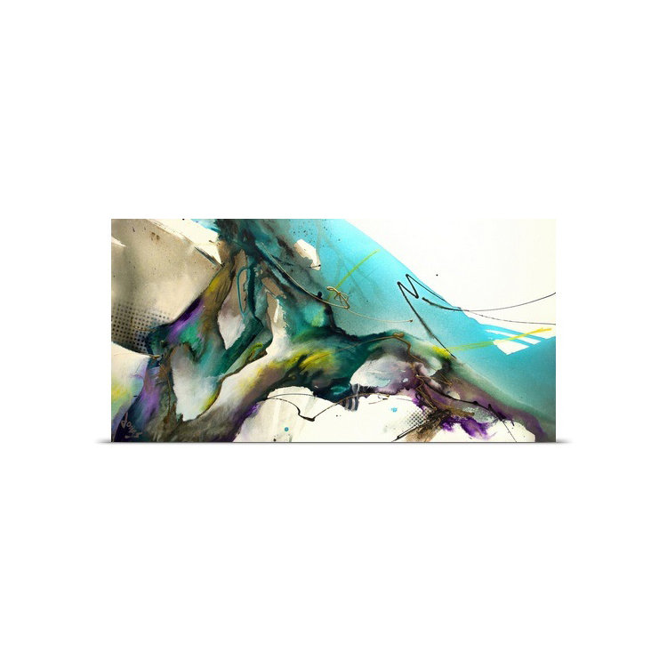 « Trust the flow » par Jonas Gerard, 30 po H x 60 po l x 1,5 P, Toile