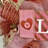 Valentine's Day Wreath with Love in Block Letters