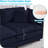 132" Oversized Cloud Sectional Sofa - 6-Piece U-Shaped Couch Set With 2 Ottomans, Ultra-Plush Chenille Fabric, Deep Seating & Modular Design For Spacious Living Rooms-417849860