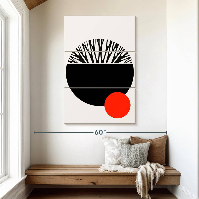 Avery Abstractika Red Black, 50" H x 32" W