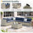 Demasi 6-Person Patio Furniture Set With Comfortable Cushions And Glass Table-1570884528