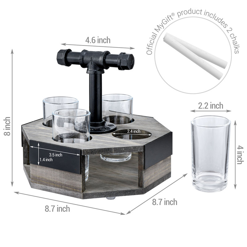 4 Piece 118ml Beer Flight Set