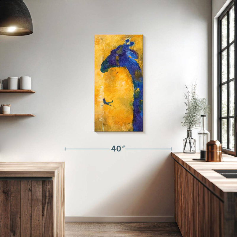 Girafe abstraite, H 36 po x l 18 po