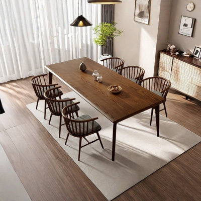 Table à manger et chaise en bois massif Classic Vintage