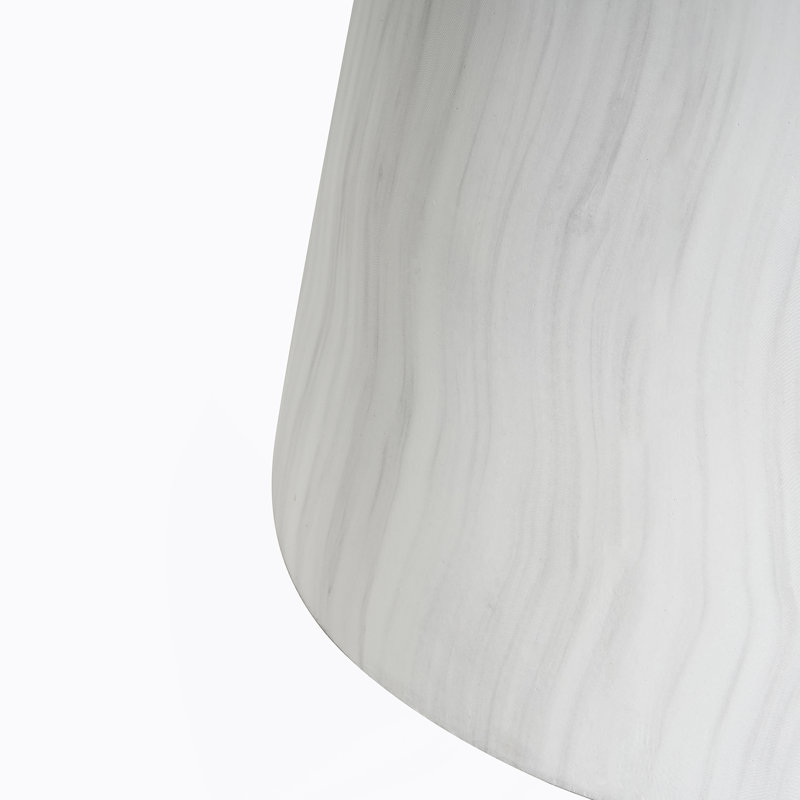 Table d'appoint d'extérieur en travertin Ponti, blanc