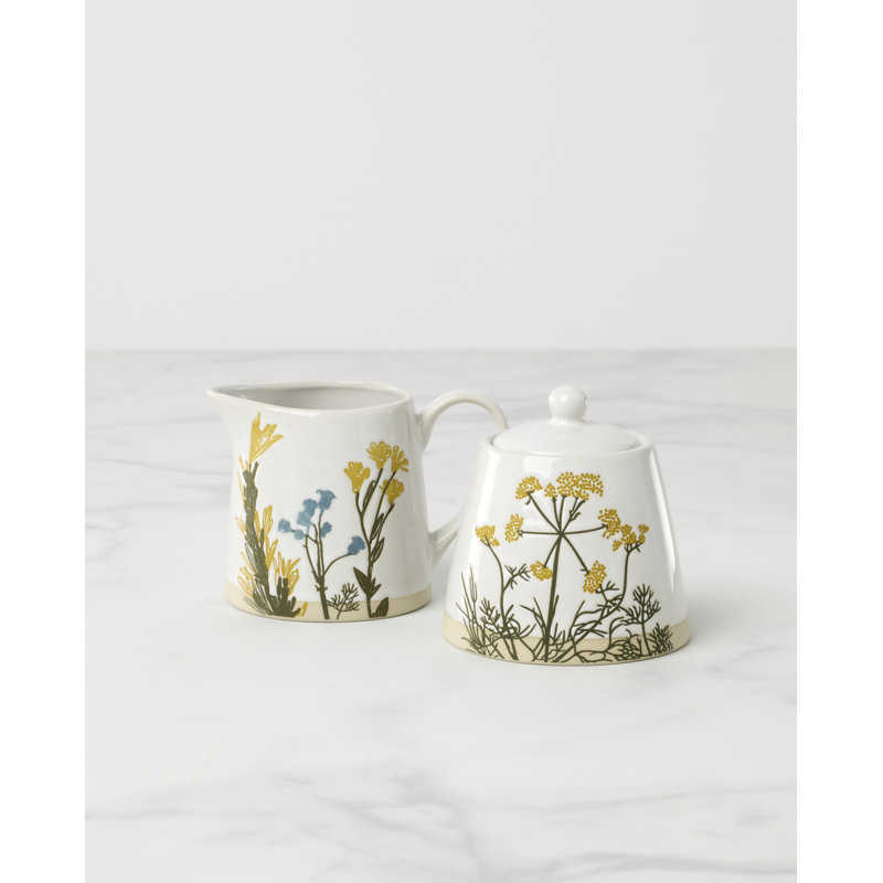 Lenox Wildflowers Sugar & Creamer Set