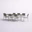Ensemble repas d'extérieur en aluminium 9 pièces Modway Shore