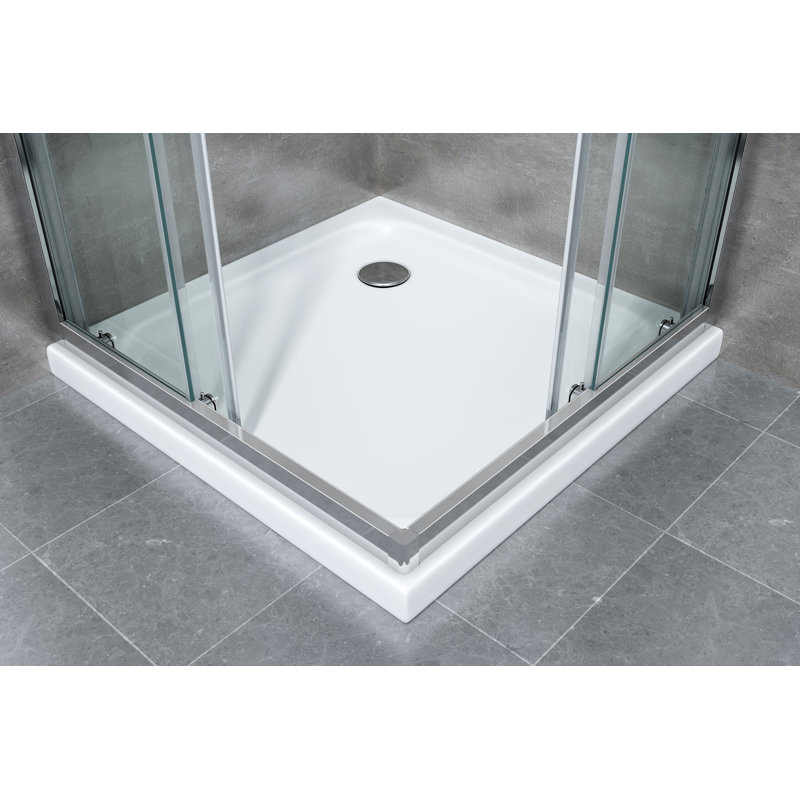 Gooitzen Rectangle Walk In Shower Enclosure  H.190 75X75 Cm