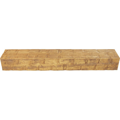 Manteau de cheminée en faux bois récupéré
