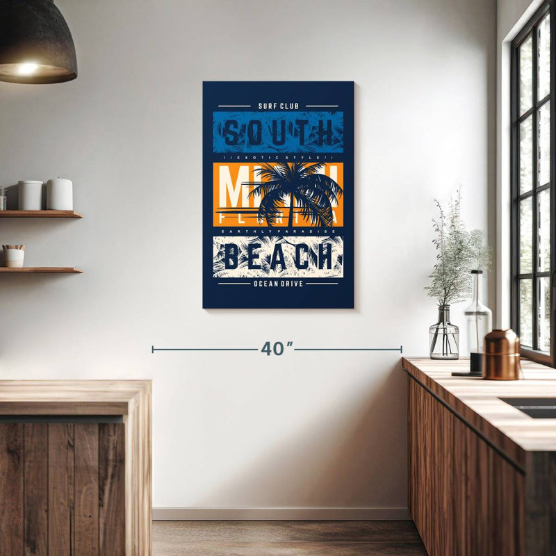 Tergel South Miami Beach Surf Club, H 36 po x l 24 po