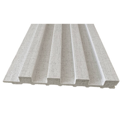 Shoreline Pre-Designed 96" x 120-192" Bedroom Wall Panel Kit with LED Lighting