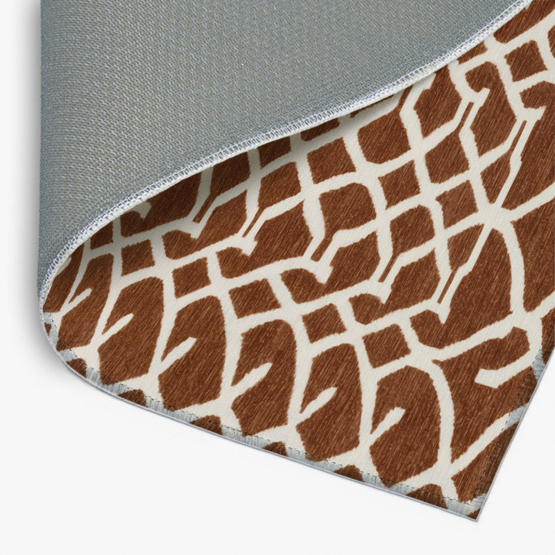 Tapis brun intérieur et extérieur Trellis, Rectangulaire 2 pi x 3 pi