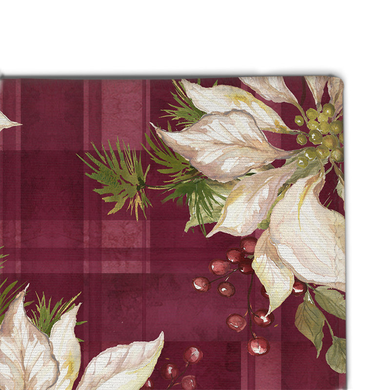 Winter Joy Chenille Floral Indoor Rug, Rectangle 5' x 7'