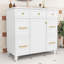 Ensemble de meuble-lavabo simple en bois avec comptoir d'évier Tamera-1317118186