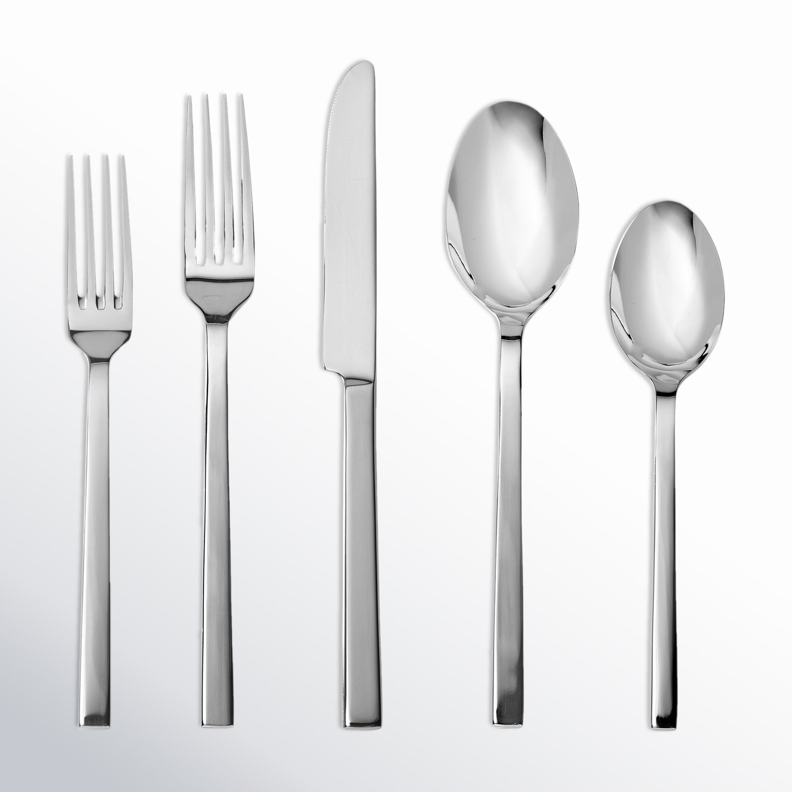 Viggo Flatware Set - Service for 4, Polished Silver