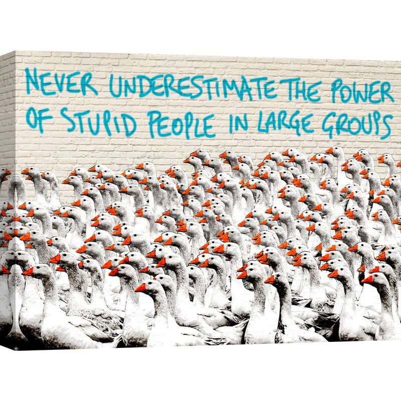 Never Underestimate by Masterfunk Collective - Wrapped Canvas Print, 60cm H x 80cm W