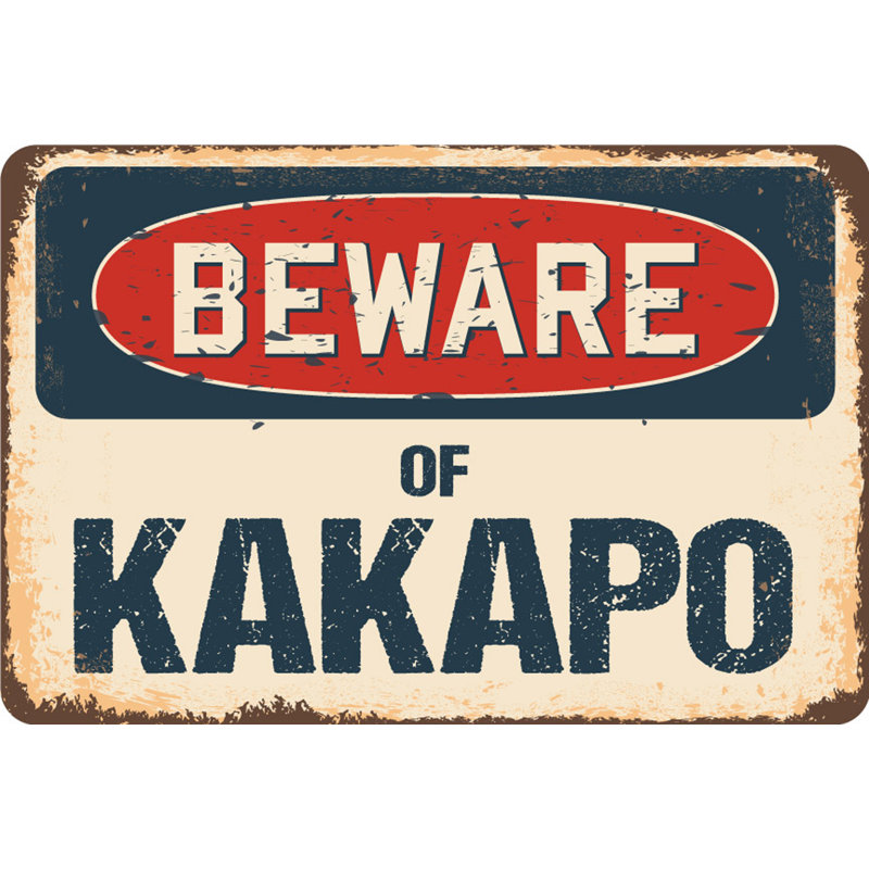 Méfiez-vous des panneaux Kakapo, H 13 po x l 20 po x P 0,1 po