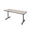 Maegan Rectangle 2 Person Training Table and Chair Set-721353614-721353612