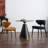 Black Round Sintered Stone Dining table-1798077592