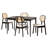 Caslynn 4 - Person Four Leg Dining Set-763505990-763505991