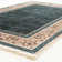 Alfa Rich Ultra-Thin Oriental Blue Beige Washable Non-Slip Area Rugs for Living Room Bedroom