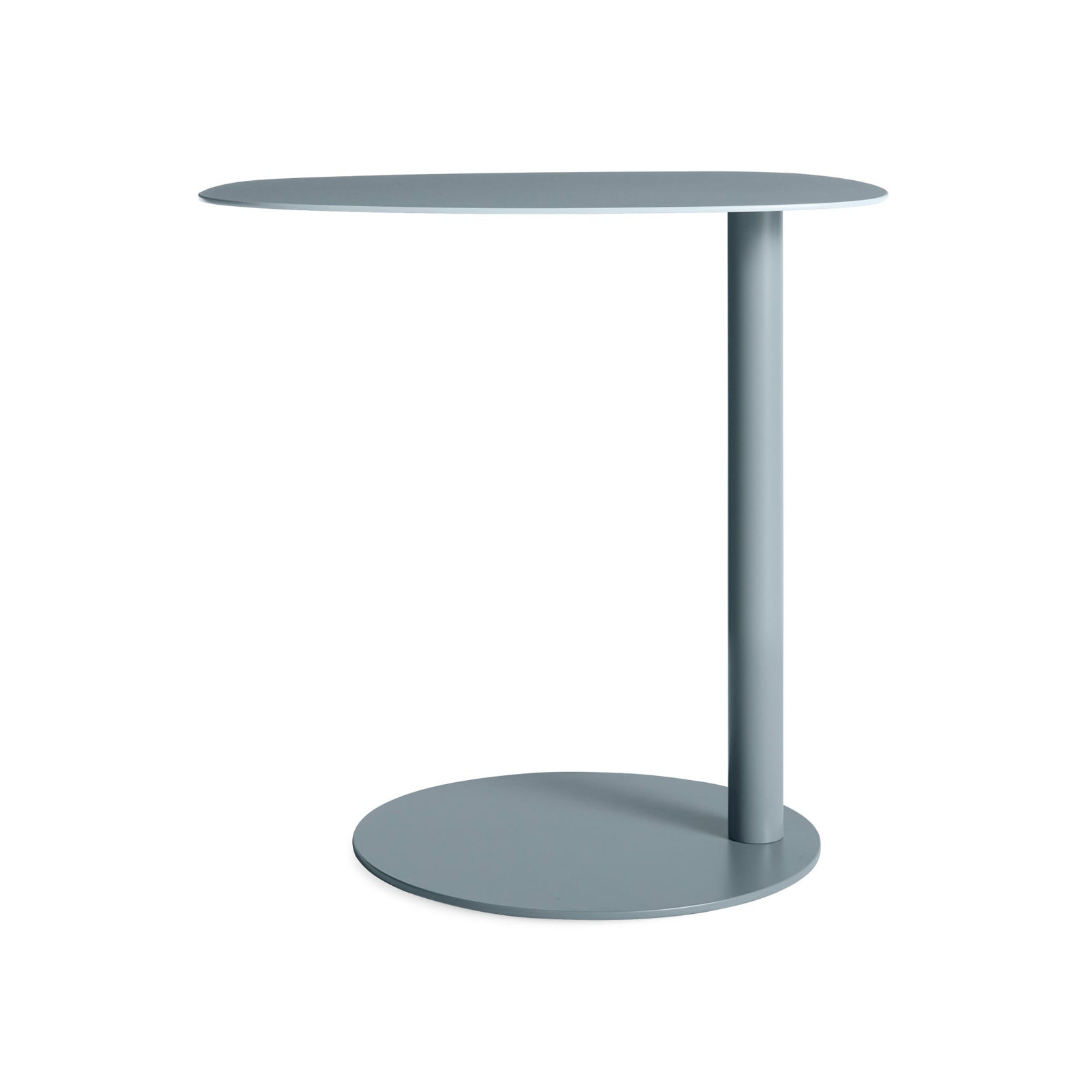 Swole Single End Table, 20" H x 20" W x 15" D, Gray Blue