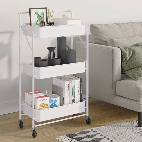 Rebrilliant Balin Metal Bar Cart | Wayfair.co.uk