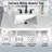 Encino 36" Single Vanity with Carrara White Quartz Top, Sink & Backsplash, Pre Assembled-892167705