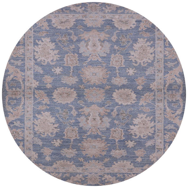 Chaput Oriental Indoor Rug, Round 6'