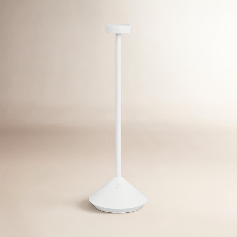 Moneta Accent Rechargeable Table Lamp, Matte White