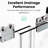 Double Sliding Bypass Door, 70" H, 56 - 60 In. Width, 6Mm Tempered Glass, , Fashionable Style Semi- Shower 1/4" Stable Operation-125242141