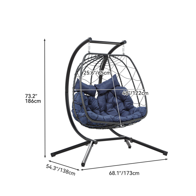 Balancelle double Angus, Bleu