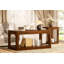 Ensemble de table basse de salon 3 pièces, table basse et table d'appoint de style moderne, avec beaucoup d'espace de rangement et des bords arrondis lisses. Idéal pour les salons, les chambres à coucher, les bureaux et plus encore. Noyer