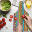 Multicolore planche à découper en verre trempé Ambesonne