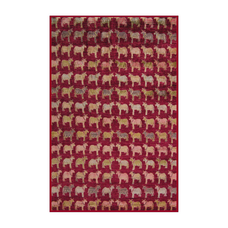 Tapis abstrait moderne 5417, Rond 3 pi
