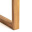 Table de salle à manger d'extérieur en bois 69 po avec finition naturelle, rehaussant votre configuration pour une expérience rustique