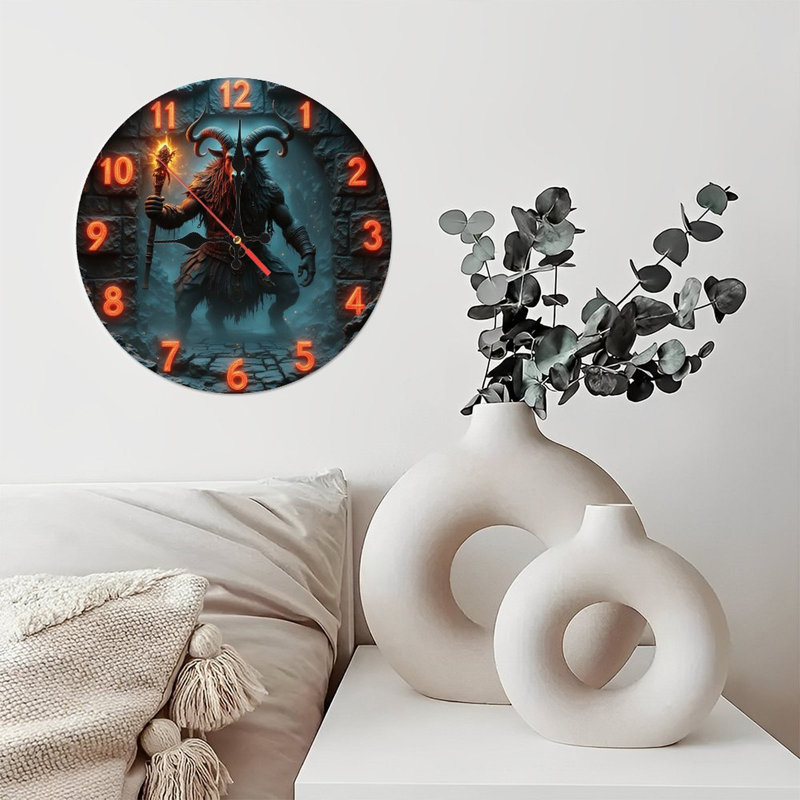 Horloge murale cerf