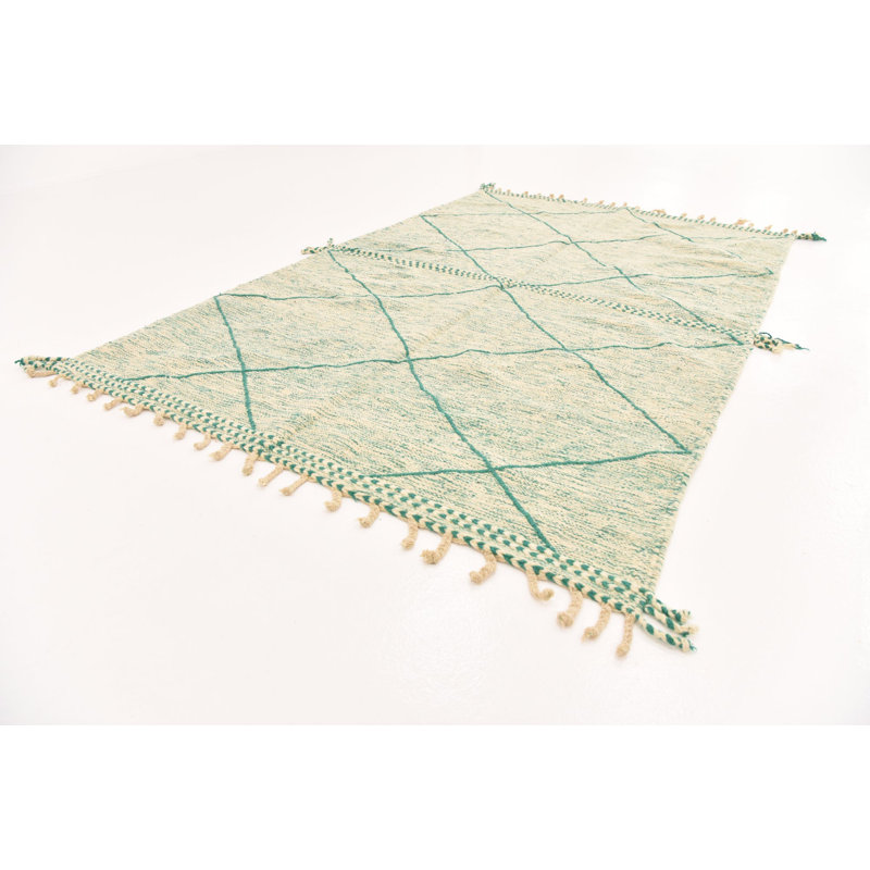 Tapis bleu sarcelle Mosser