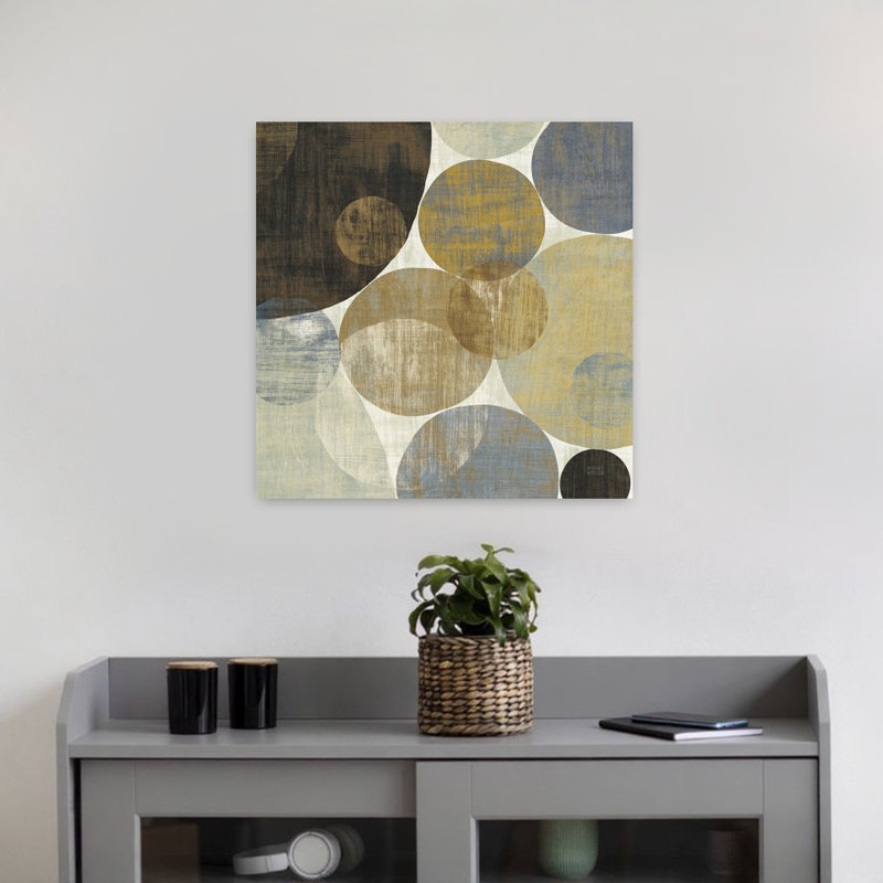 Circulation II, art contemporain abstrait, H 18 po x l 18 po