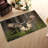 Handmade Printed Rug with Soft Pile and Intricate Floral Design Ideal for Indoor Use in Living Room and Bedroom-3579530