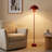 Industrial Metal Shade Pastel Floor Lamp With Foot Switch Modern Tall Standing Lamp For Living Room-742539876