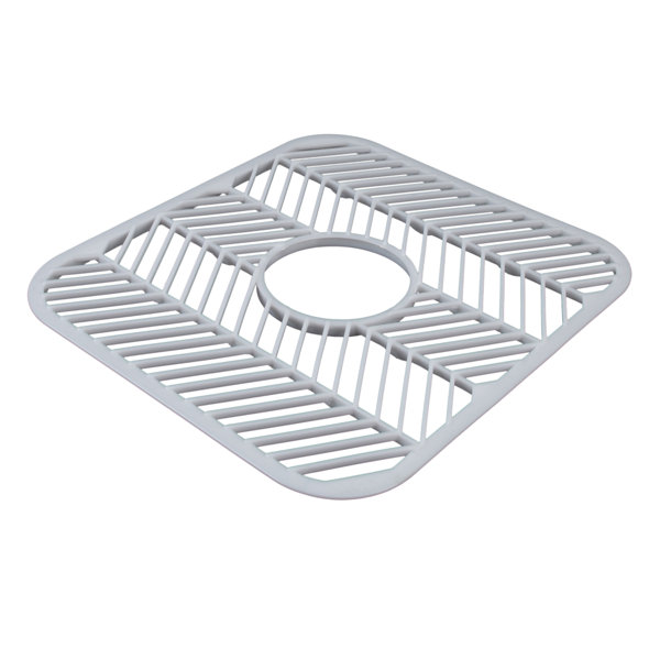Rubbermaid 12.5-in x 11.5-in Center Drain Rubber Sink Mat at