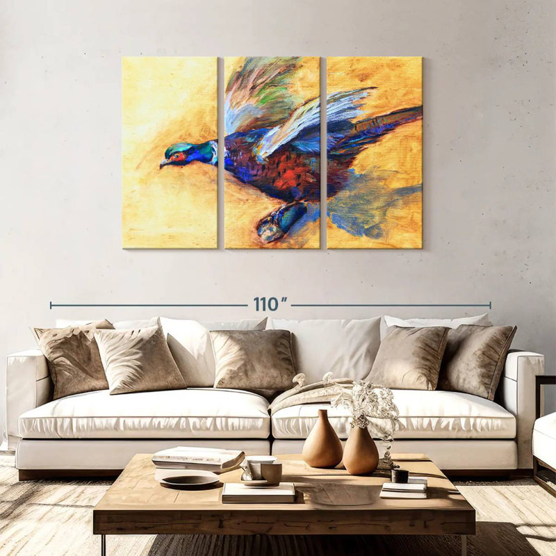 Brampt Pheasant, 48" H x 74" W