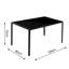 Etzel Glass Top Dining Table